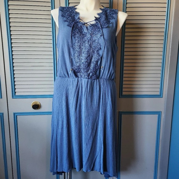 Dress Barn Dresses & Skirts - Dress Barn Sleeveless high low blue dress